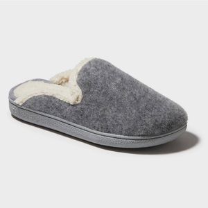 Dluxe by Dearfoams Women's Maci Slippers -Gray L (9-10)